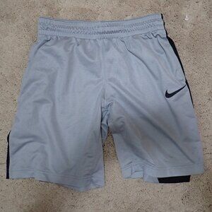 Nike grey/black womens basketball shorts